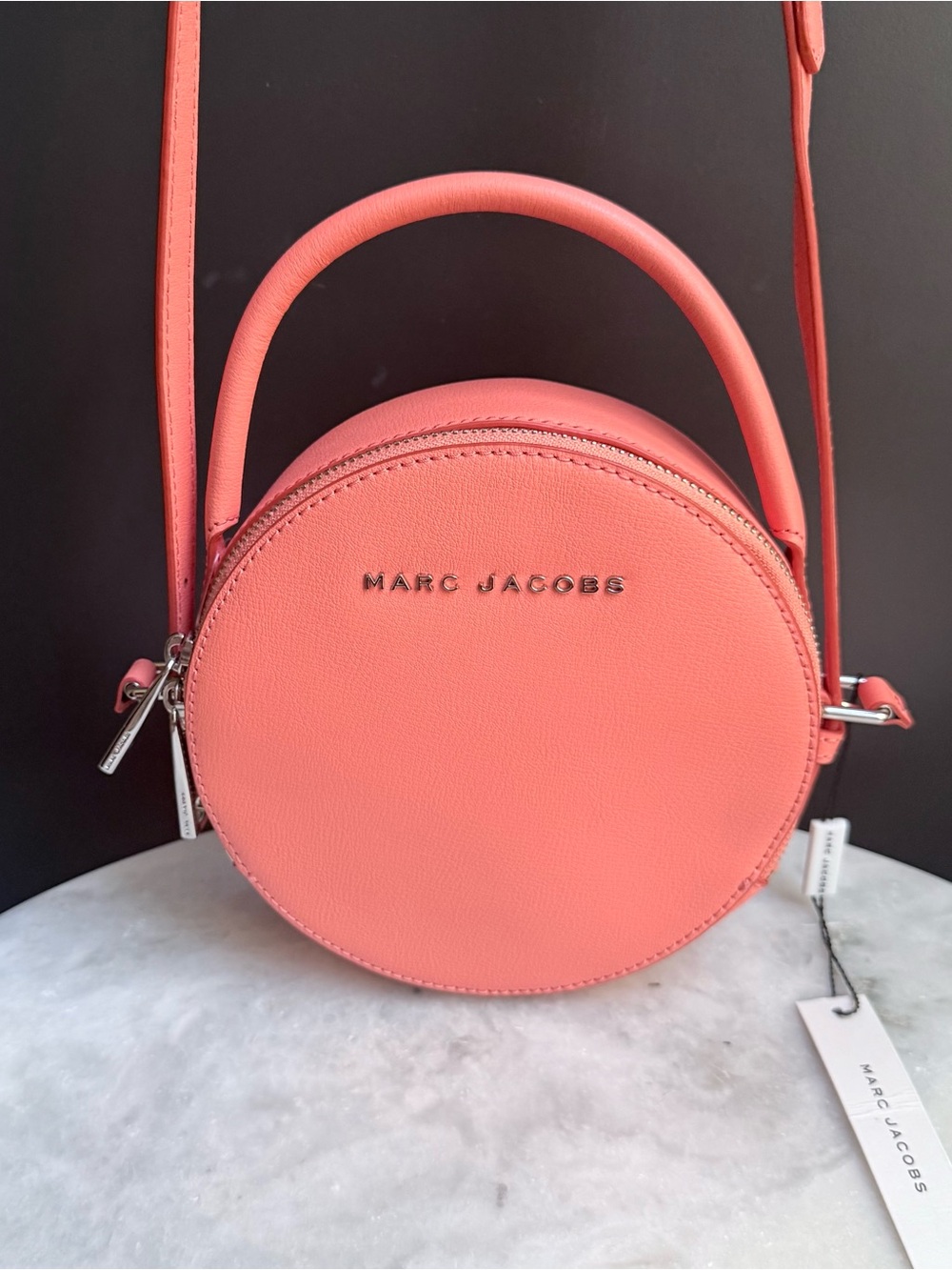 NWT Marc Jacobs The Commuter Circle Crossbody Bag - Coral/Melon